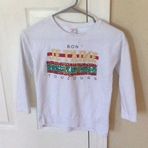 White Graphic Sweatshirt